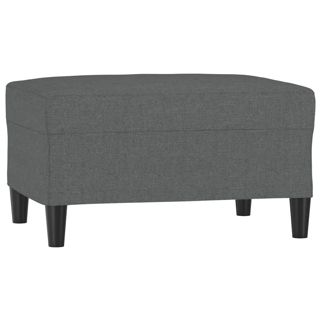 Poggiapiedi Grigio Scuro 70x55x41 cm in Tessuto 349304