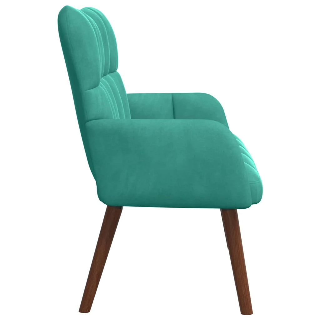 Sofa a Due Posti Turchese 115 x 61 x 87 cm Velluto