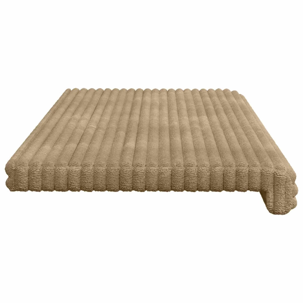 Cuscino per panchina Corduroy Morbido Tortora Profondità 35 cm 42043379