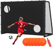 Retratto di calcio in acciaio galvanizzato 300 x 200 x 120 cm con rete in PE.