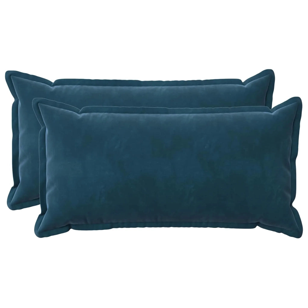 Cuscino con cuscino HOUTEN 2 pz Blu Velluto 933528