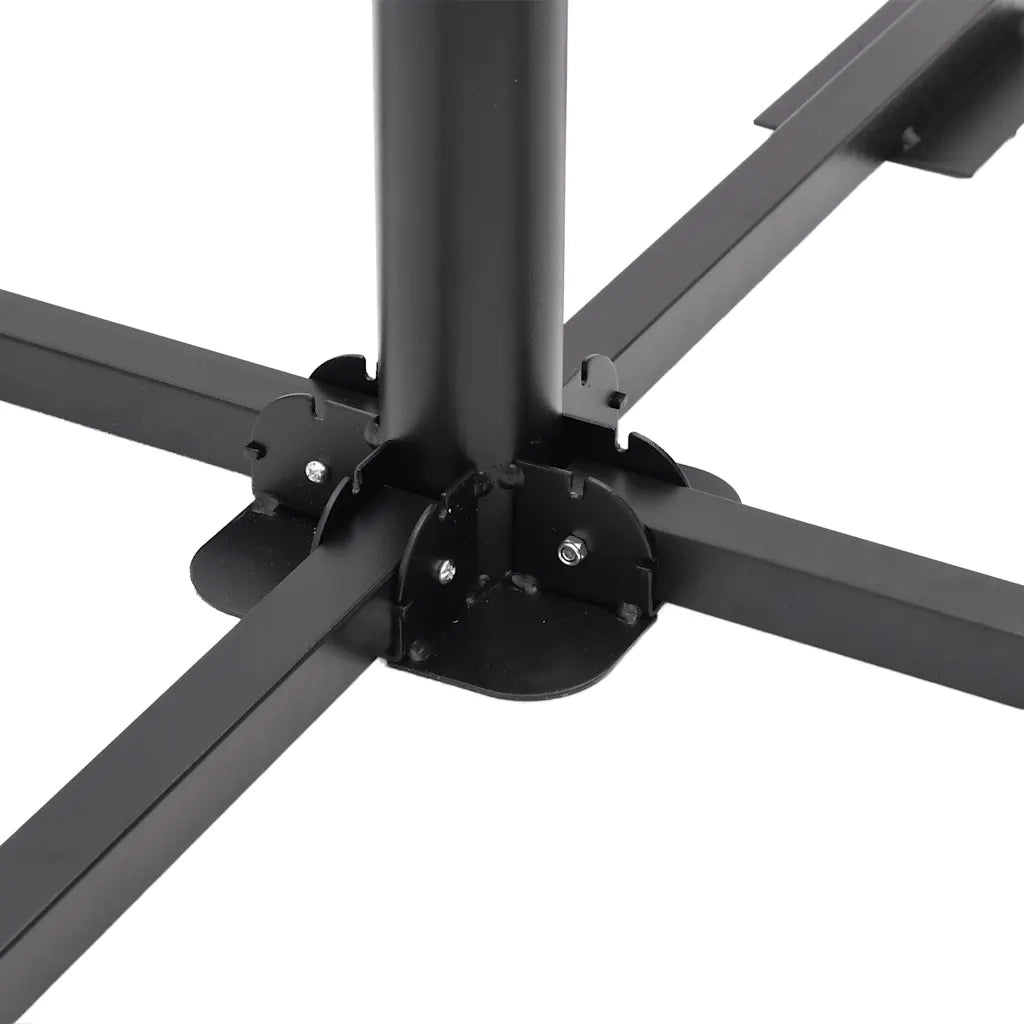 vidaXL Set Base per Ombrellone da Giardino 5 pz in Granito e Acciaio