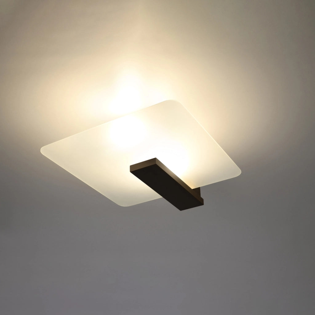 Applique/plafoniera NORKKA wenge legno 2xE27 Pure Lume