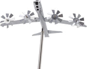 Ventilatore Eolico in Acciaio Inossidabile - Decorazione Esterna - Spinner del Vento - Facile da Montare - Sostenibile - Atmosfera di Giardino - Decorazione di Giardino