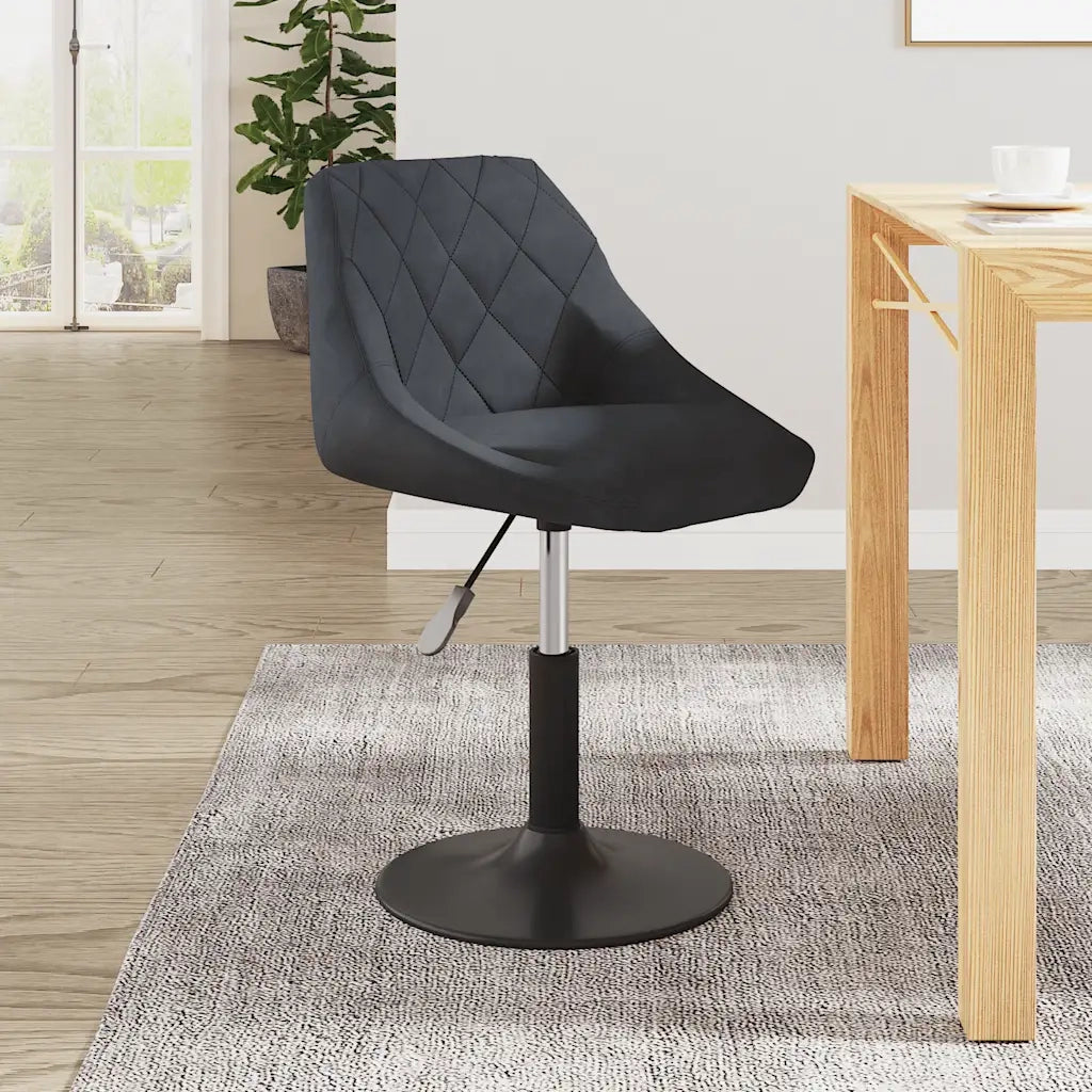 Sedia da Pranzo | Sedie da cucina Grigio Scuro in Velluto