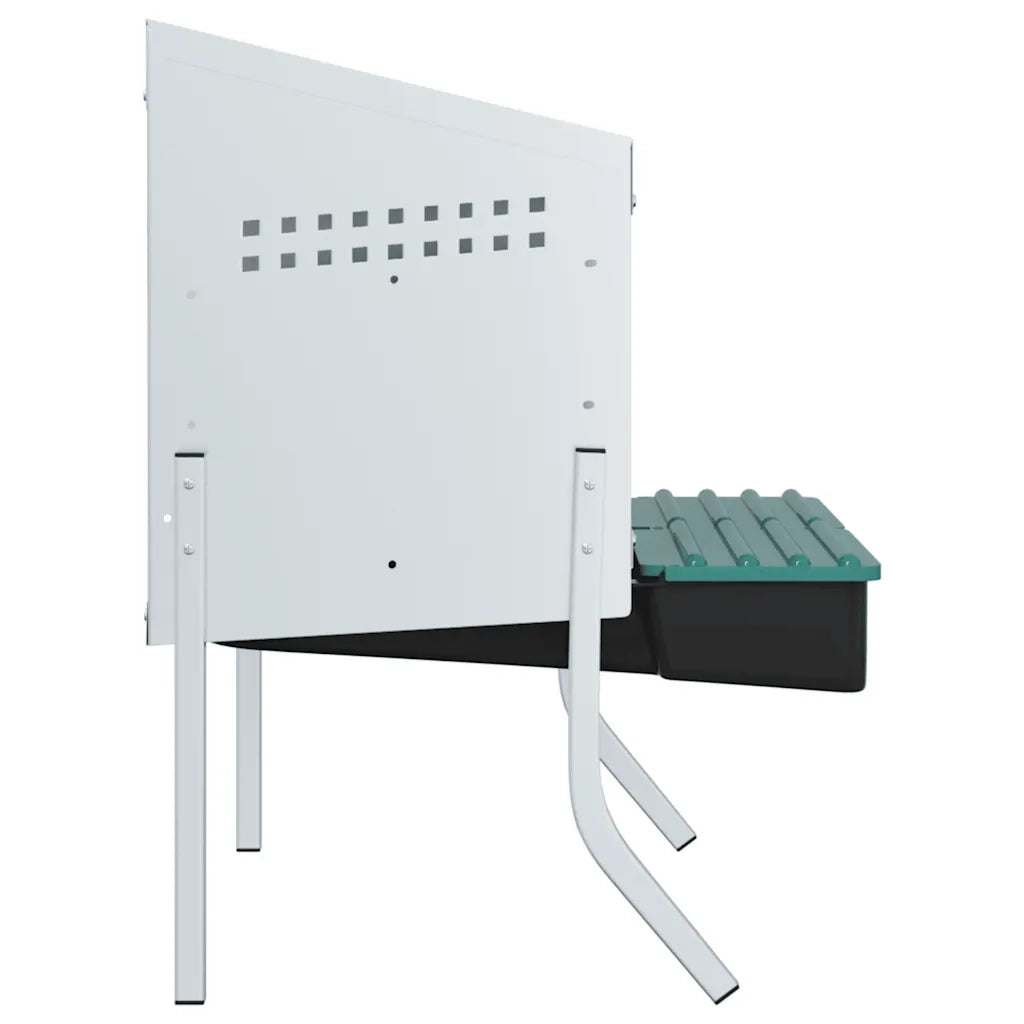 Nido per Galline 2 Scomparti con Gambe in Acciaio Zincato CFW6854236
