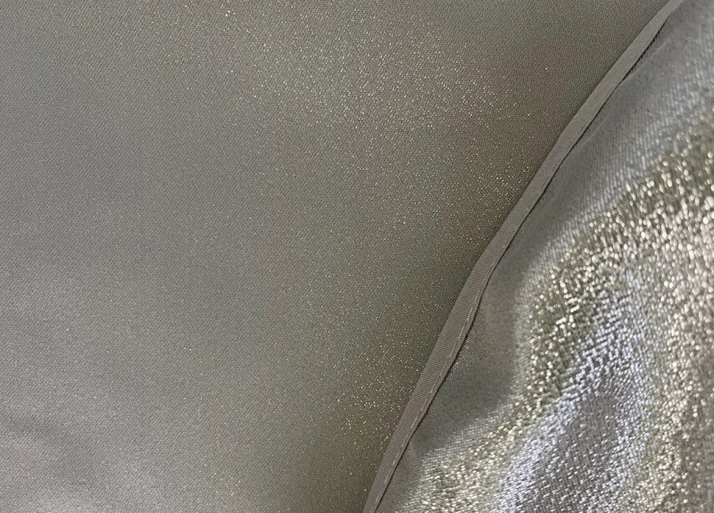 Tovaglia Cucina Soggiorno Antimacchia Idrorepellente In Lurex Tinta Unita - 140x240cm - Grigio-Argento