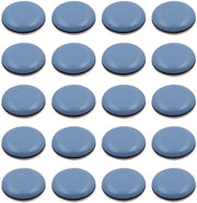 Sostituenti di Mobili Teflon - 20 Pezzi - Silenziosi - Resistenti allo Sfregamento - Adatti per Legno/Lamina/Vinile/Pavimenti in Pietra - Diametro 25 mm - Sostituenti di Mobili
