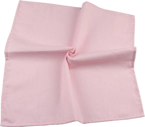 Set di 12 tovaglioli in cotone e lino misto (40 x 40 cm) - Per eventi e uso domestico (rosa)