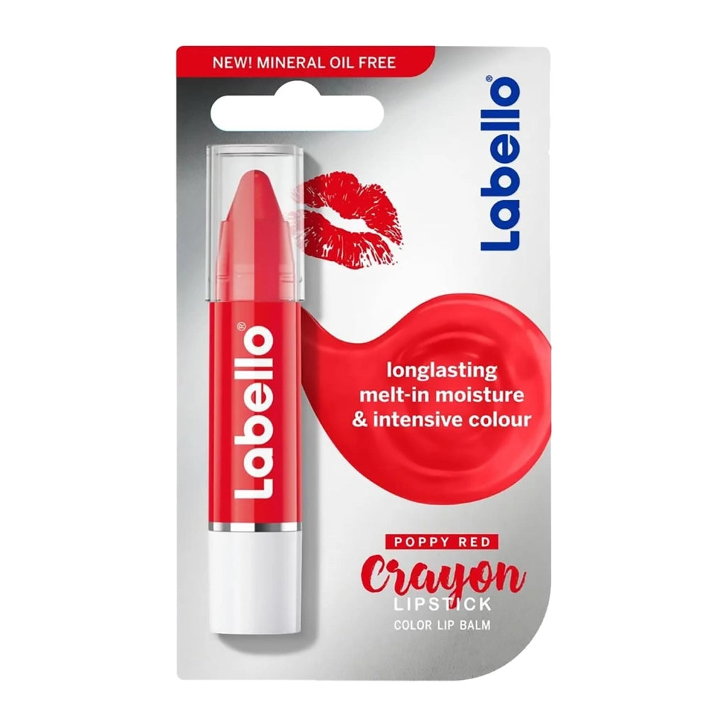 Labello Crayon Balsamo Matitone Labbra, Colora e Idrata, Senza Oli Minerali e Parabeni, 3g