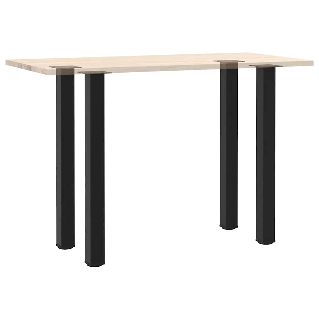 Set di 4 gambe regolabili per tavolo da bar 90 x 90 x 92 cm design moderno acciaio nero cucina 02_0056769
