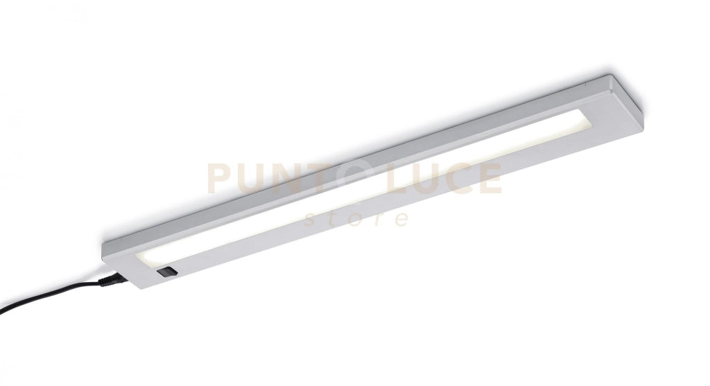 ALINO REGLETTE SOTTOPENSILE A LED ALLUMINIO L.55CM 3000k 700lm 7w CON INTERRUTTORE COLORE TITANO