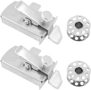 Accessori per macchina da cucire - Guida magnetica - Lame di alluminio - 2 pezzi - 78 x 40 x 35 mm - Inox - Accessori per cucito