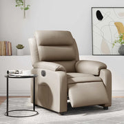 Poltrona Reclinabile Elettrica Cappuccino in Similpelle 3205034