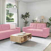 Set di divani 3 pcs Rosa 221 x 80 x 80 cm Velluto 3324642