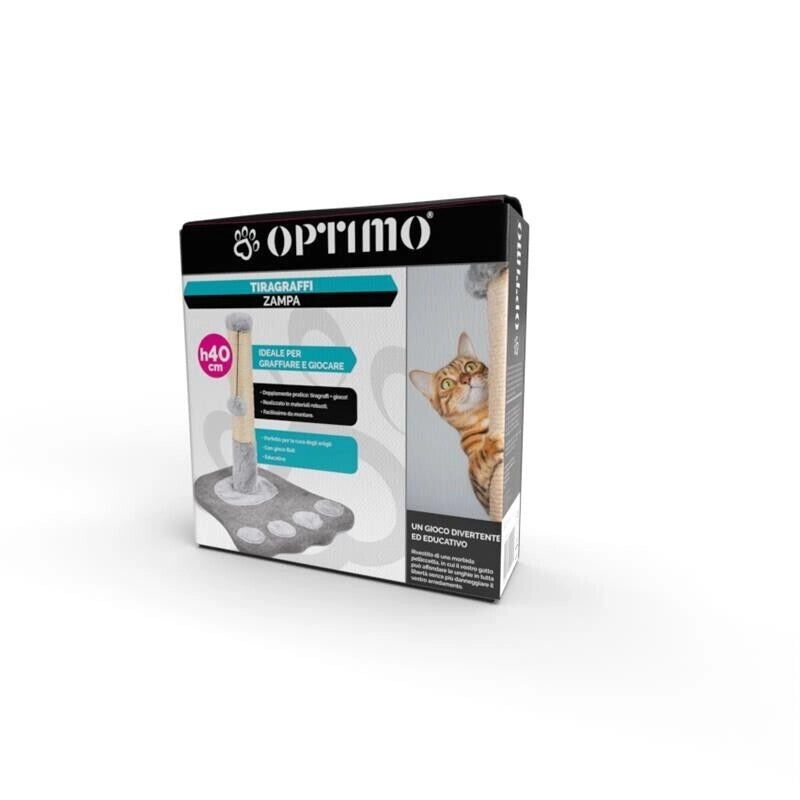 OPTIMO TIRAGRAFFI A ZAMPA H40 CM BEIGE E GRIGIO