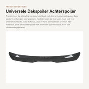 Spoiler Universale per Tettone - Materiale ABS - Progettazione Sportiva - Riduce Resistenza Aerodinamica - Migliora Stabilità di Guida - Spoiler Posteriore