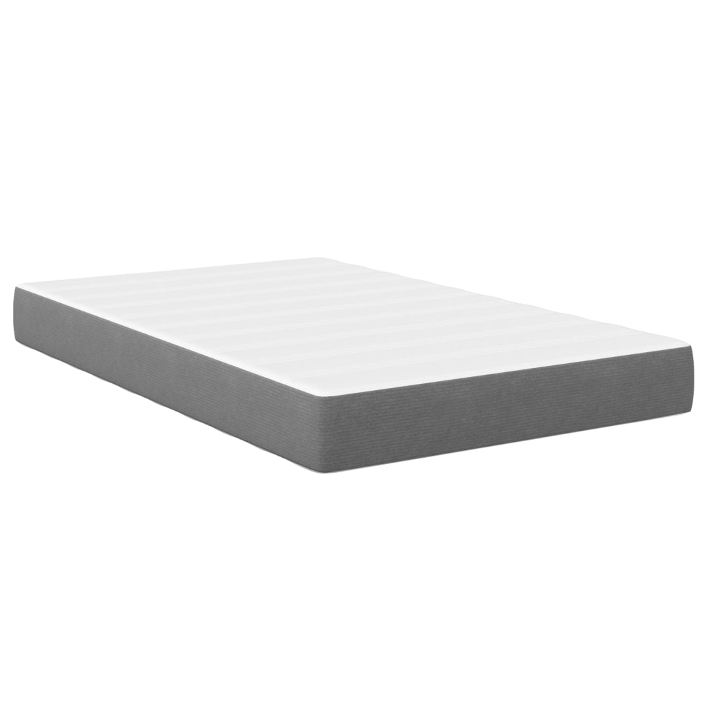 Materasso a Molle Pocket  Grigio Chiaro Medio 120x190x20 cm in Tessuto