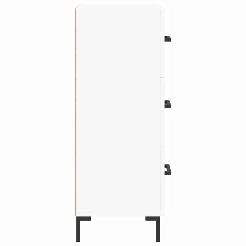 Credenza Bianca 34,5x34x90 cm in Legno Multistrato 828604