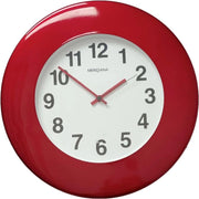 Orologio Da Parete Cassa in Ferro Metallizzato Rosso 35 cm