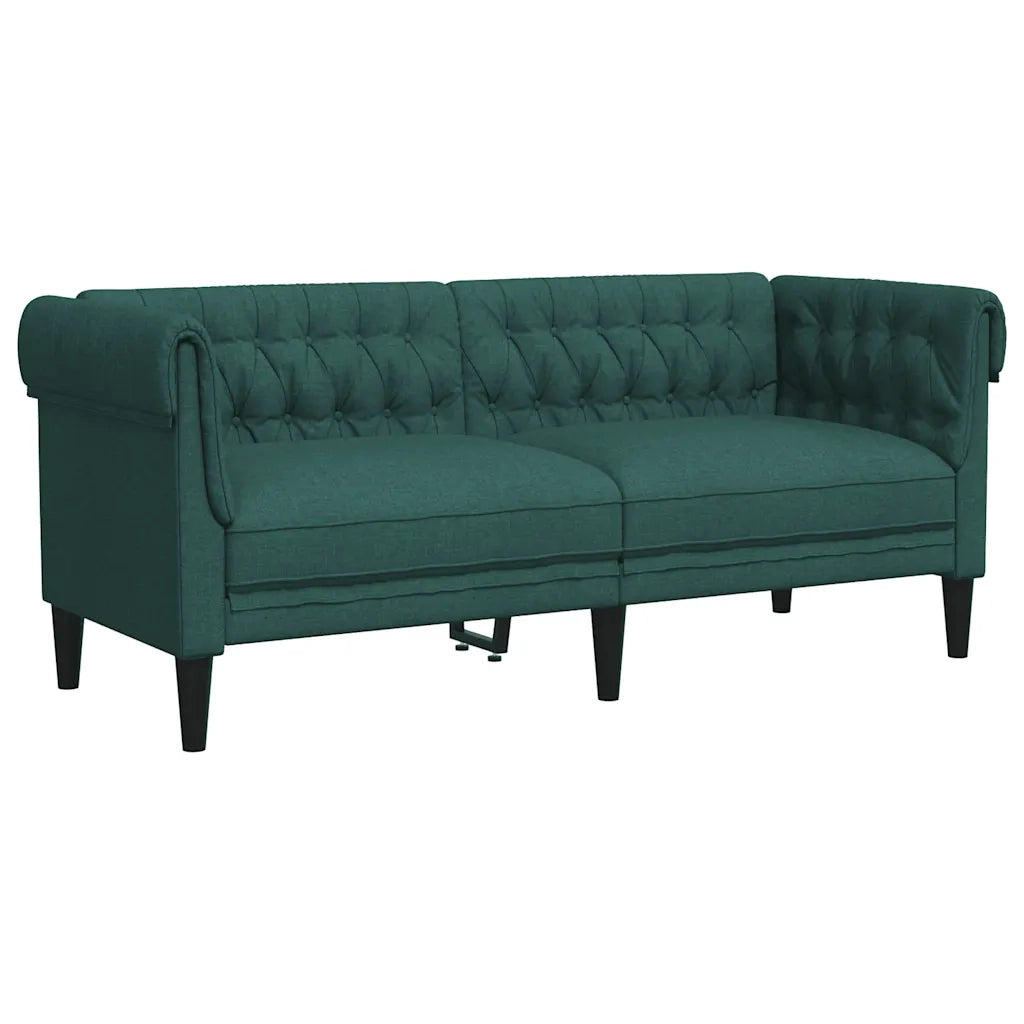 Set di Divani 3 pz Verde Scuro in Tessuto 3209195