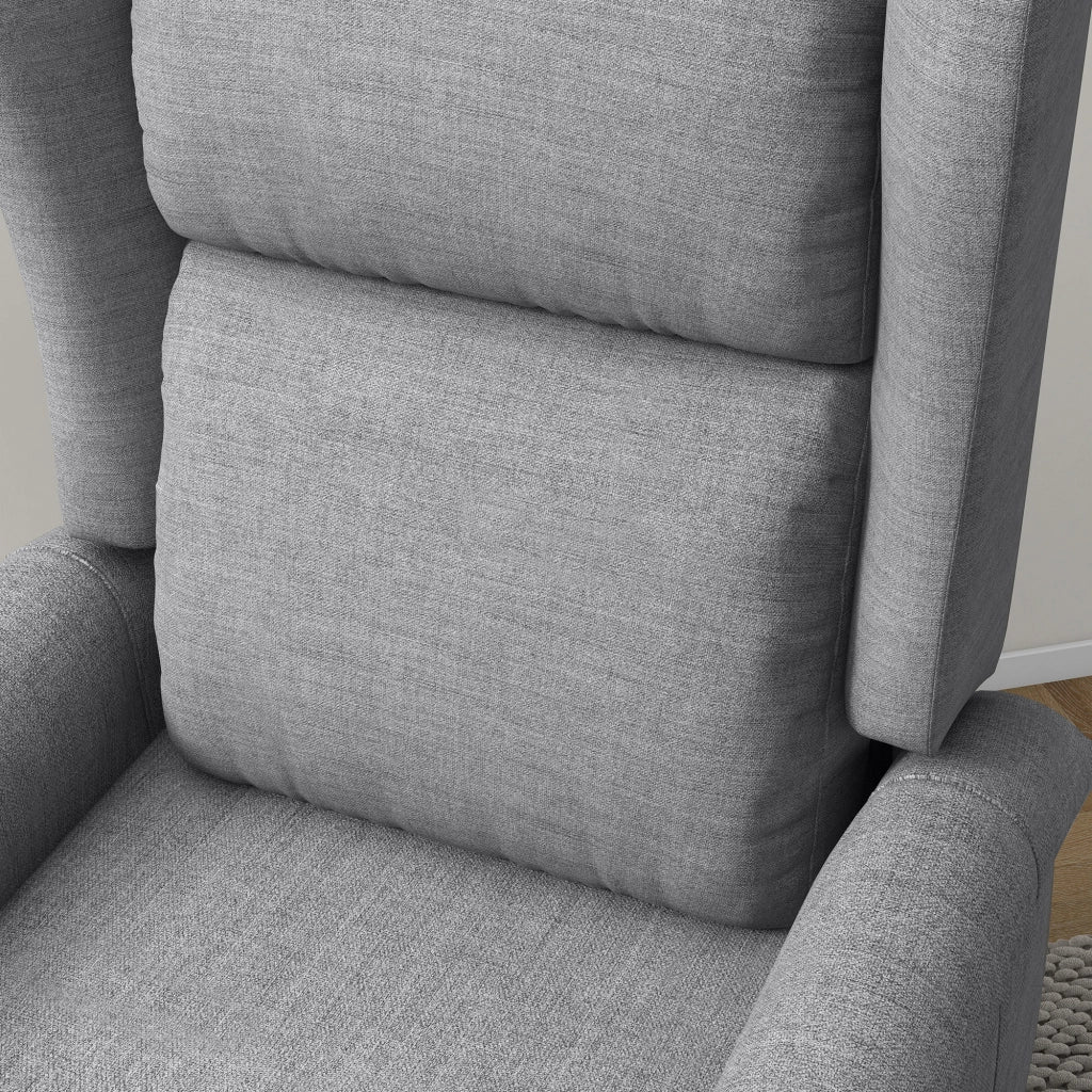 Poltrona relax alzapersona reclinabile ¨C Xylo ¨C tessuto grigio, portata 200kg