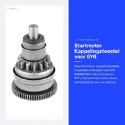 Motore di Avviamento di Alta Qualità - Kit di Avviamento - Adatto per GY6 50QMB/139 - Motocicli/Scopertabomfiatrici - Facile da Installare - Materiale Anticorrosivo - Avviamento