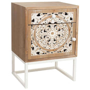 Tavolino in legno bianco 45x35x60