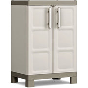 Mobile Armadio Basso a 2 Ante e 2 Ripiani Regolabili Excellence 97 x 65 x 45 cm