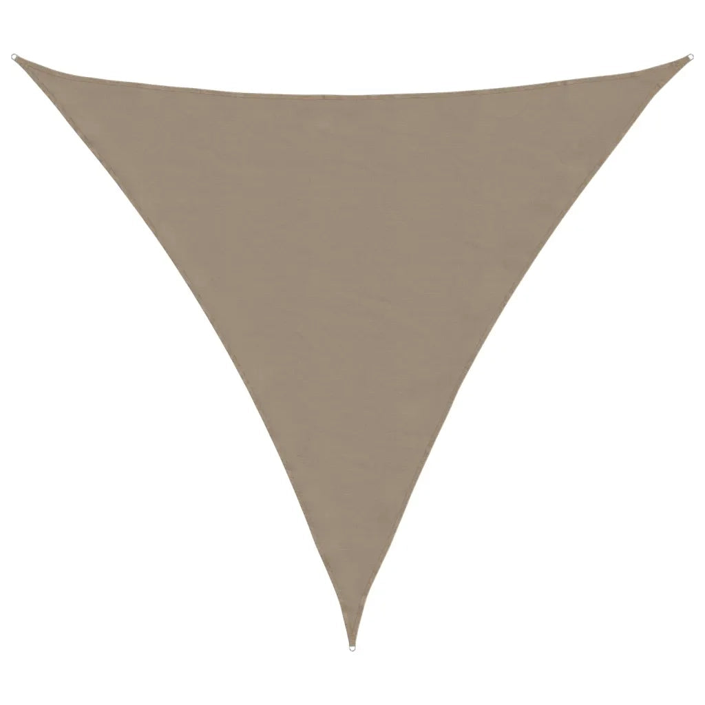 Parasole a Vela Oxford Triangolare 5x5x5 m Grigio Talpa 135455