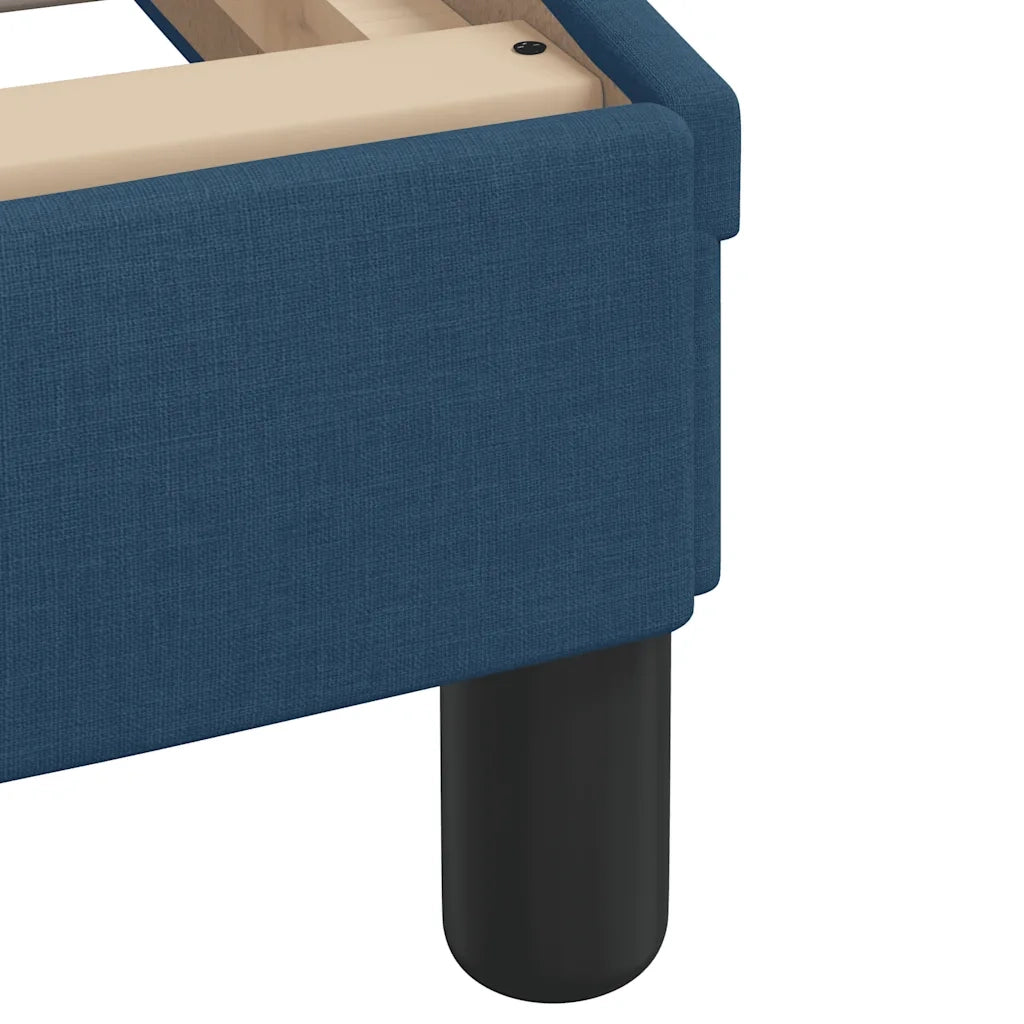 Letto con Materasso Blu 100x200 cm in Tessuto 3310726