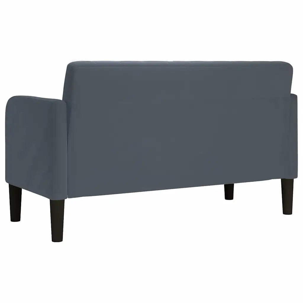 Divano Divanetto Grigio Scuro 109 cm in Velluto 4100588