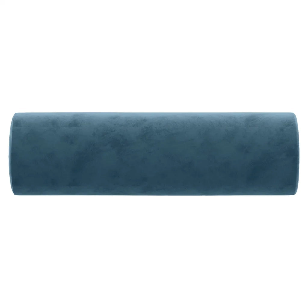 Cuscini Decorativi 2 pz Blu Ã˜15x50 cm in Velluto cod mxl 46154