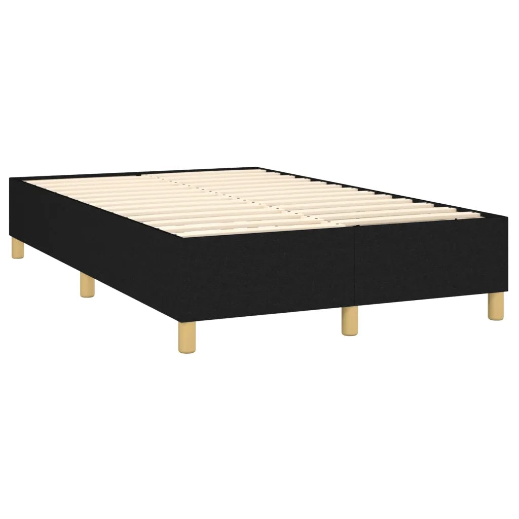 Giroletto a Molle con Materasso Nero 120x200 cm in Tessuto cod mxl 63840