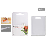 Trade Shop - Tagliere In Plastica Con Canale Scanalatura 44x29x0.8cm Per Verdure Frutta 99411 -