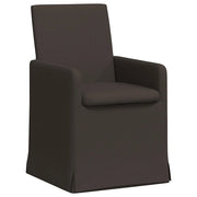 Sedie da pranzo 2 pz | Sedie da cucina Grigio scuro 57 x 67 x 95 cm Tela