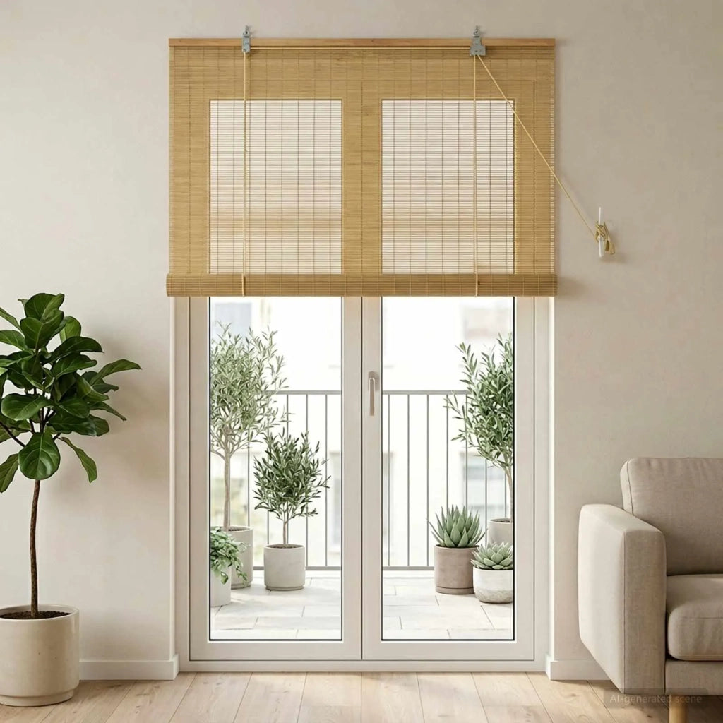 Tenda a rullo Naturale 110 x 220 cm Bambù 42040579