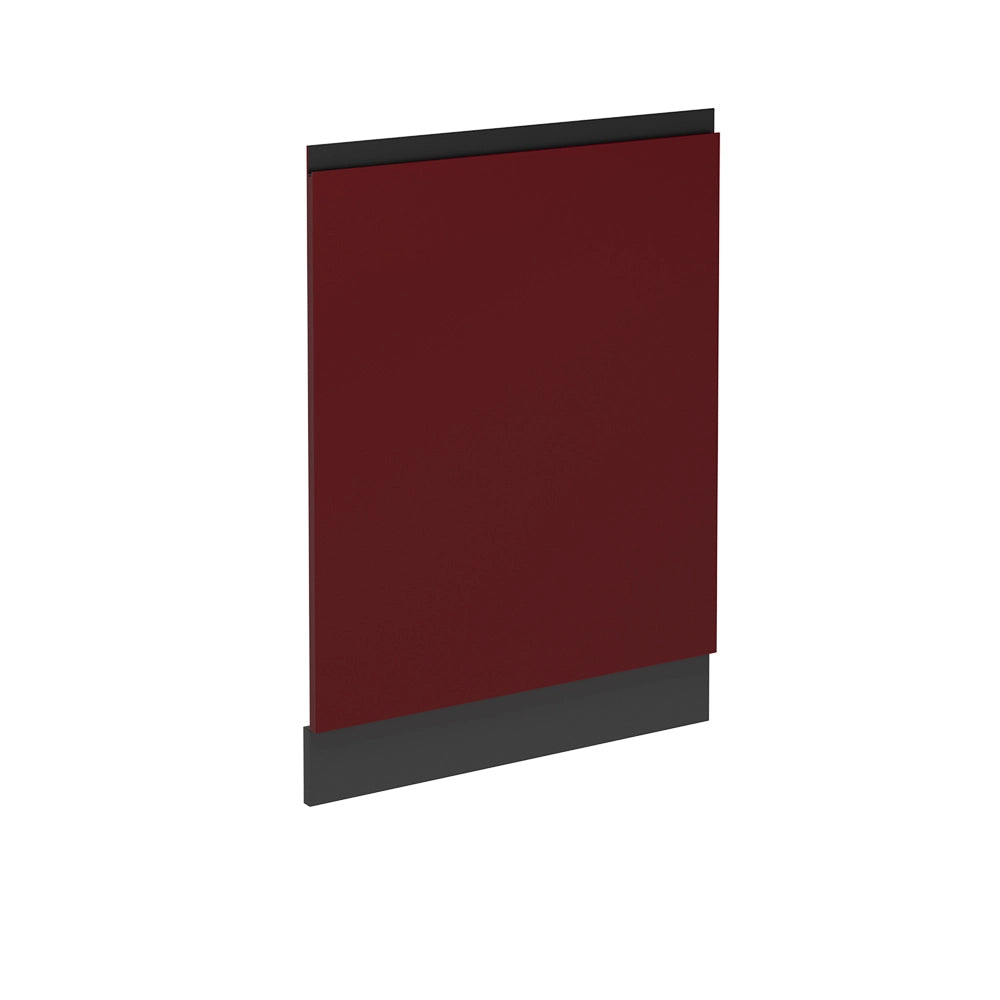 Pannello frontale della lavastoviglie R-Line Rosso/Antracite 60 cm J-Shape senza piano di lavoro Vicco