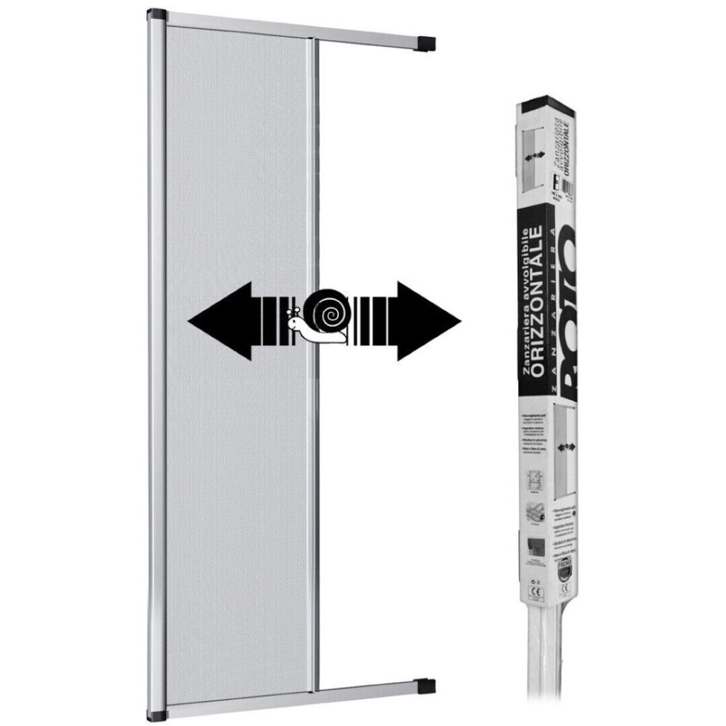 Zanzariera Roto 160X250 Cm Orizzantale Bianco Ral 9010 Frizionato - Medal