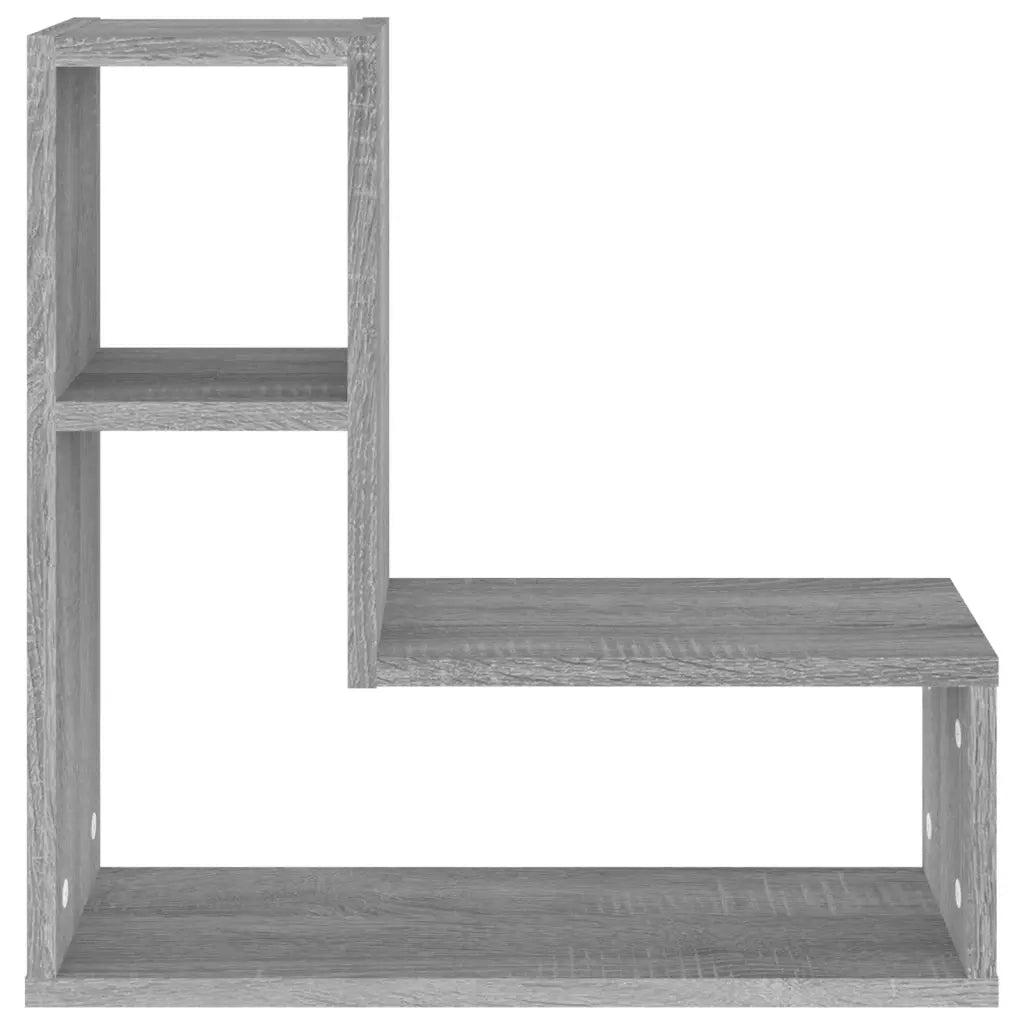 Mensole a Parete 2pz Grigio Sonoma 50x15x50cm Legno Multistrato 826642