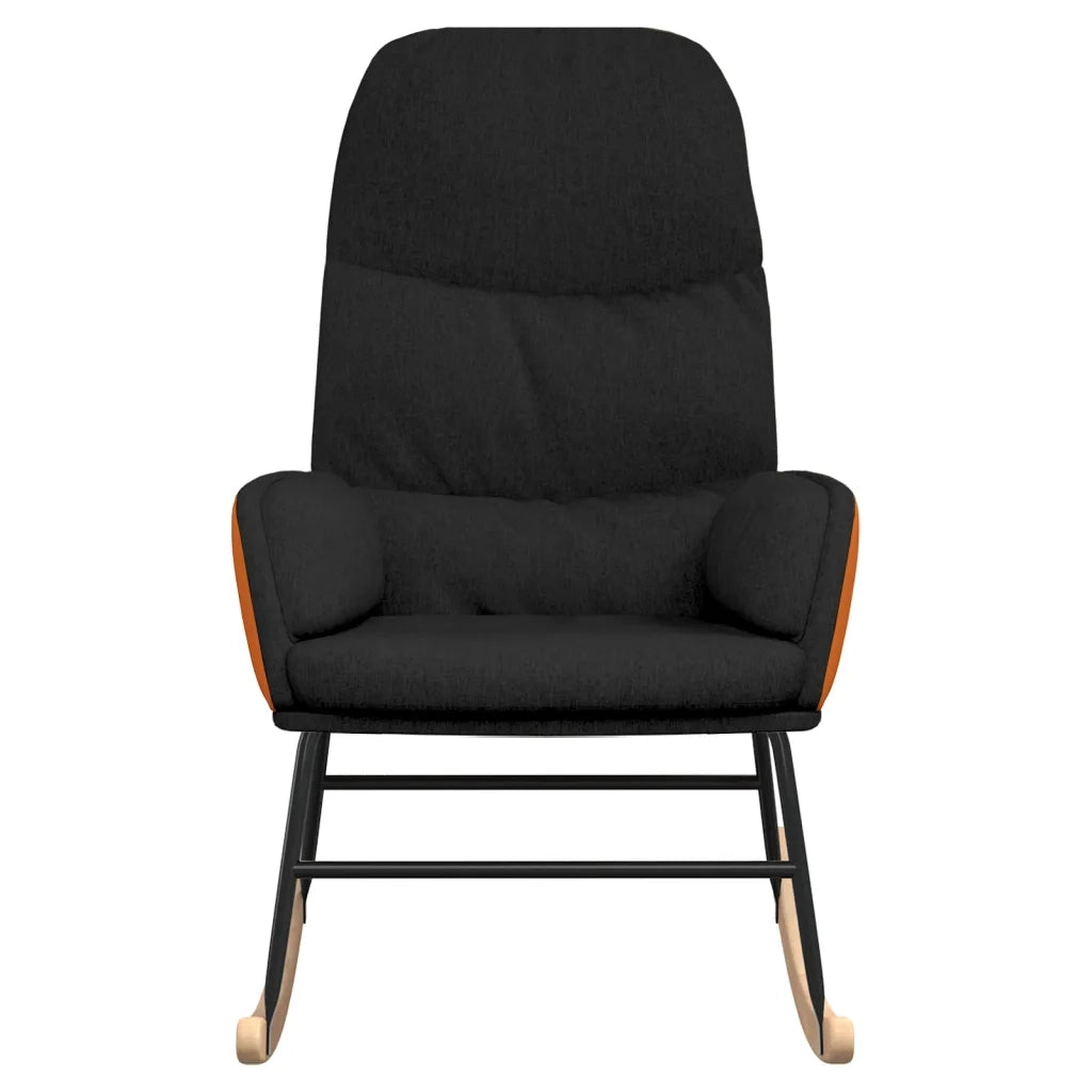Sedia a Dondolo Nera in Tessuto CFW8786206