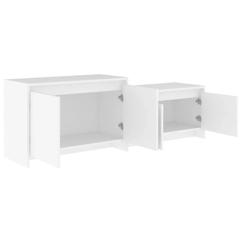 Mobile TV Bianco 146,5x35x50 cm in Truciolato 809809