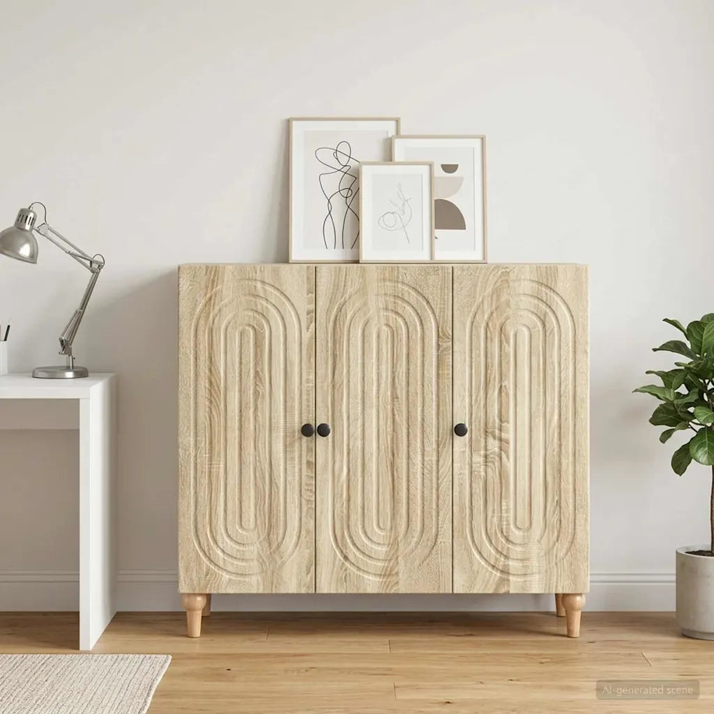 Credenza Rovere Sonoma 89 x 34,5 x 80 cm Legno ingegnerizzato 894187