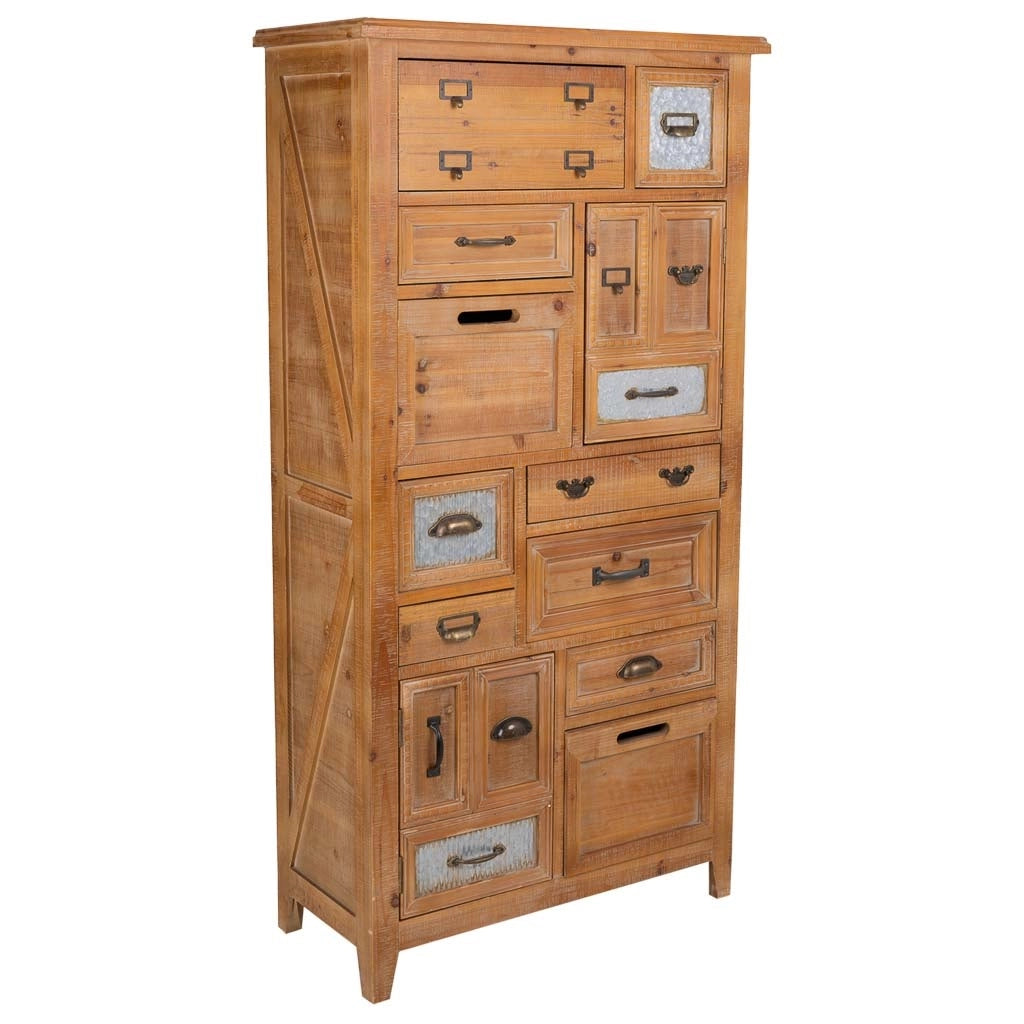 Cassettiera in legno 80x37x155h cm