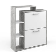 Vicco Scarpiera da ingresso Calcestruzzo 24.5 x 90 cm