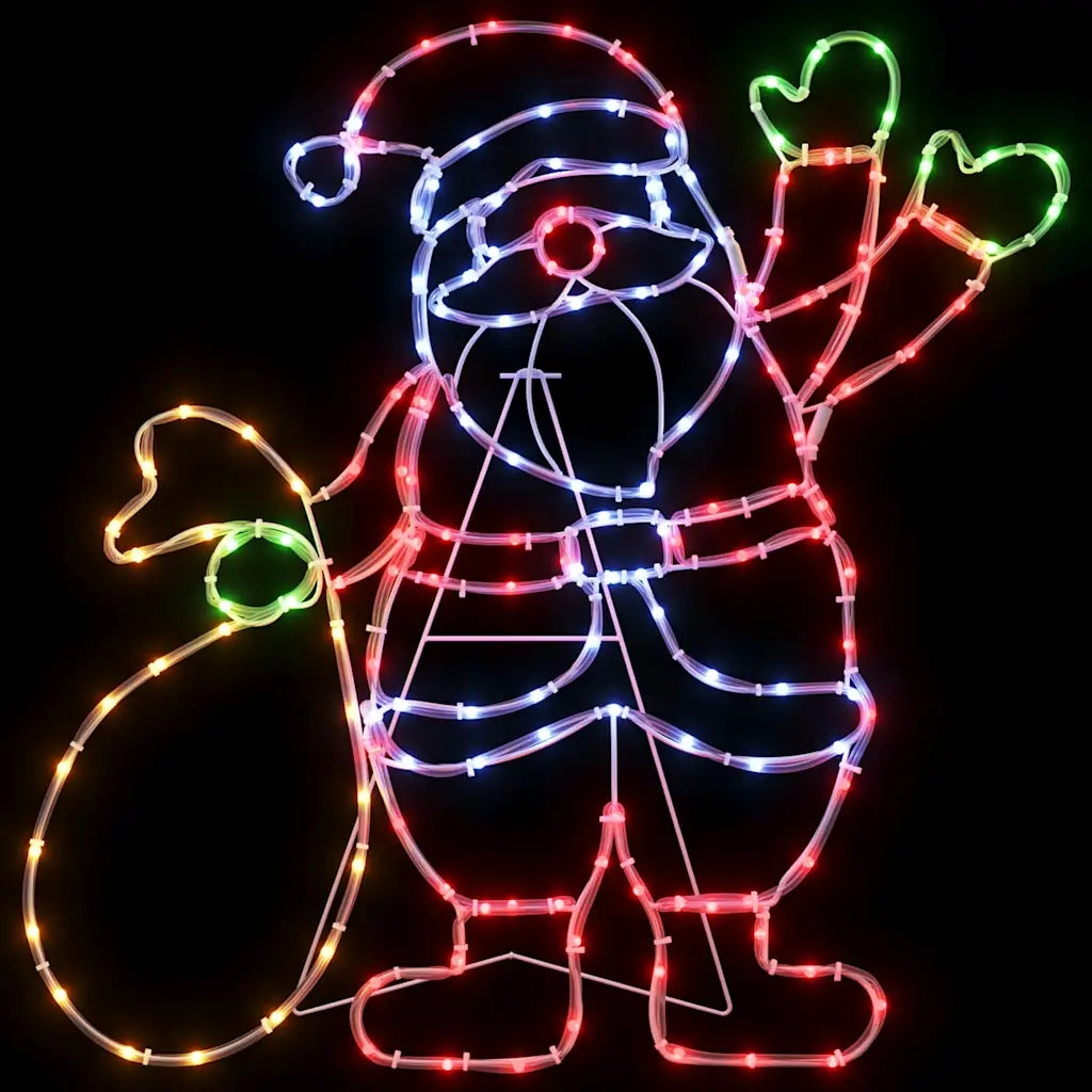 Luce Babbo Natale Multicolore 58.5 x 60 x 1.3 cm Ferro CFW5822394