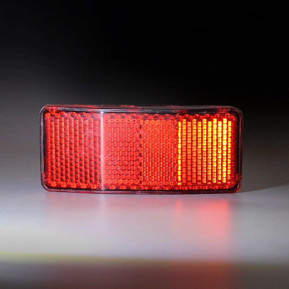 Trade Shop - Set 2 Riflettori Catarifrangenti Posteriori Bici Con Attacco Universale Xc-1623 -