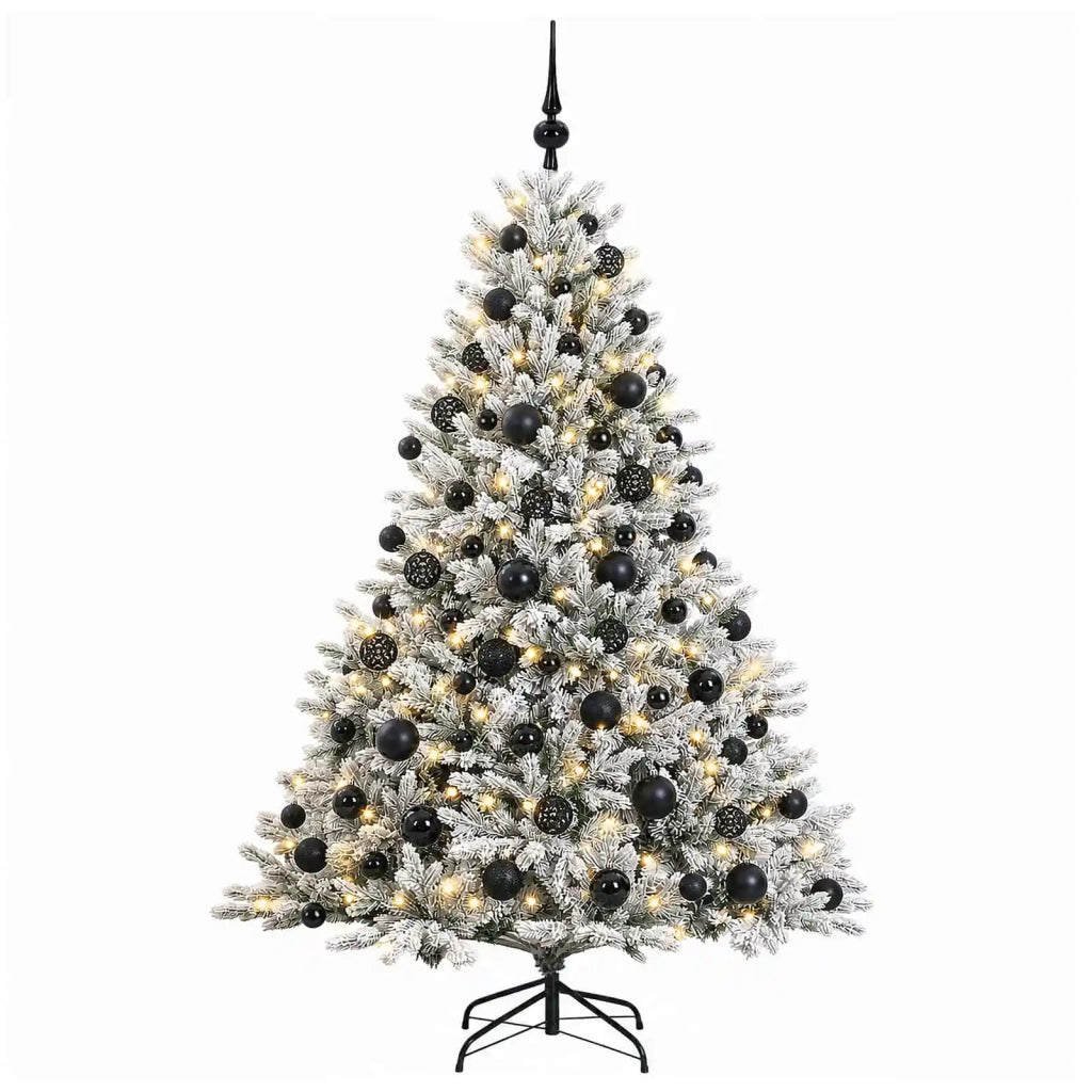 Albero di Natale artificiale con palline 180 cm 300 LED 3466373