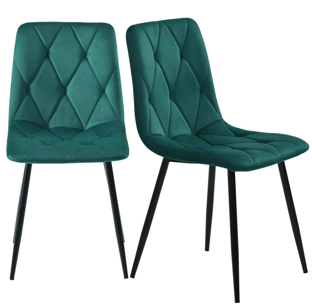 Set tavolo e 4 sedie; raggio 50 cm; piano effetto marmo; MDF; oro e verde