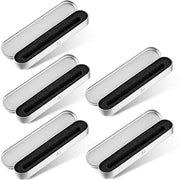 Confezione in metallo da 5 pezzi, scatola di regalo con spugna, confezione in metallo, contenitore per penne, contenitore per oggetti di cancelleria, piccola scatola portatile per pennelli per make-up, scatola di regalo per Natale (argento)